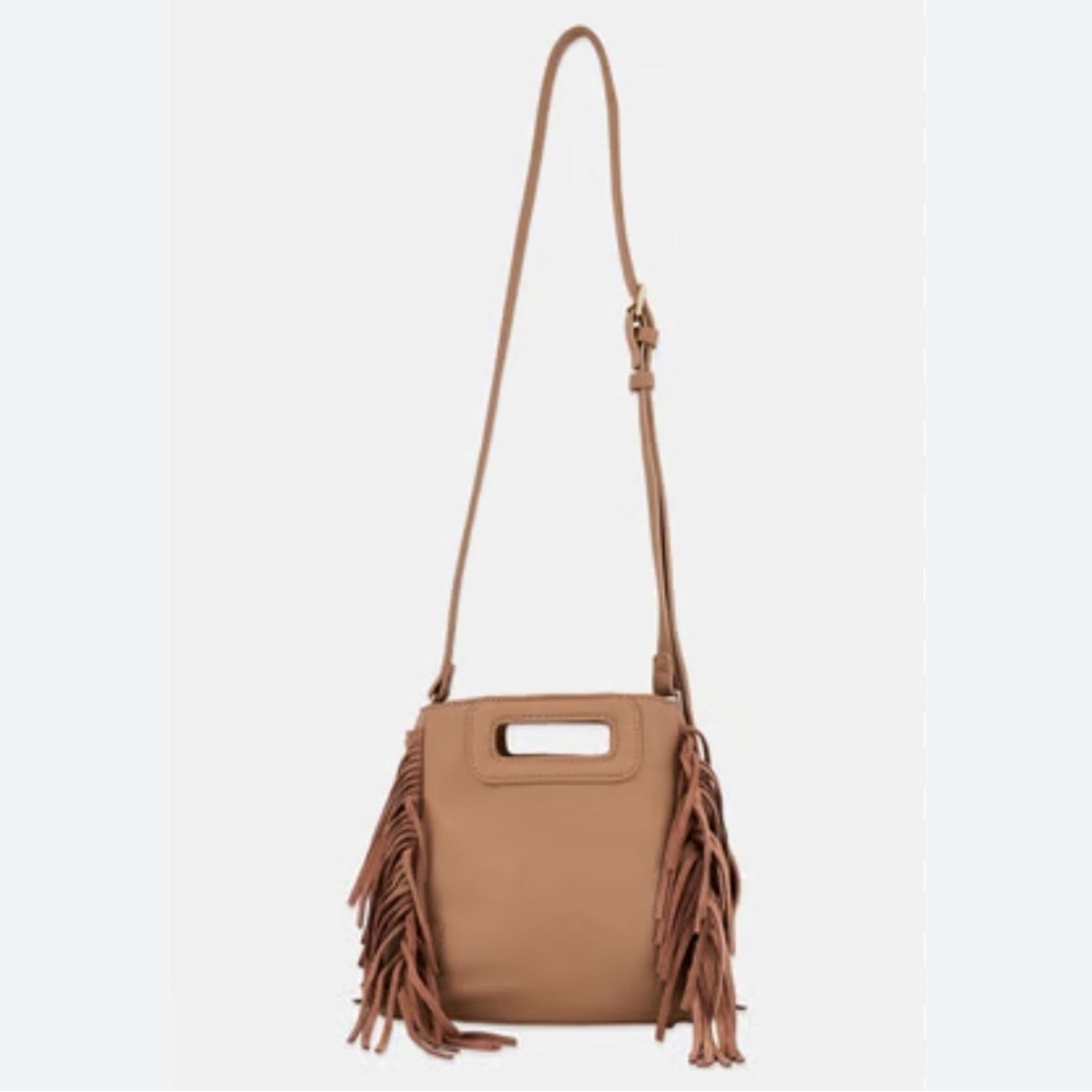 Moda Luxe Tan Fringe Crossbody Bag